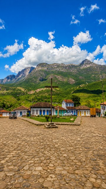 Praça histórica de Catas Altas